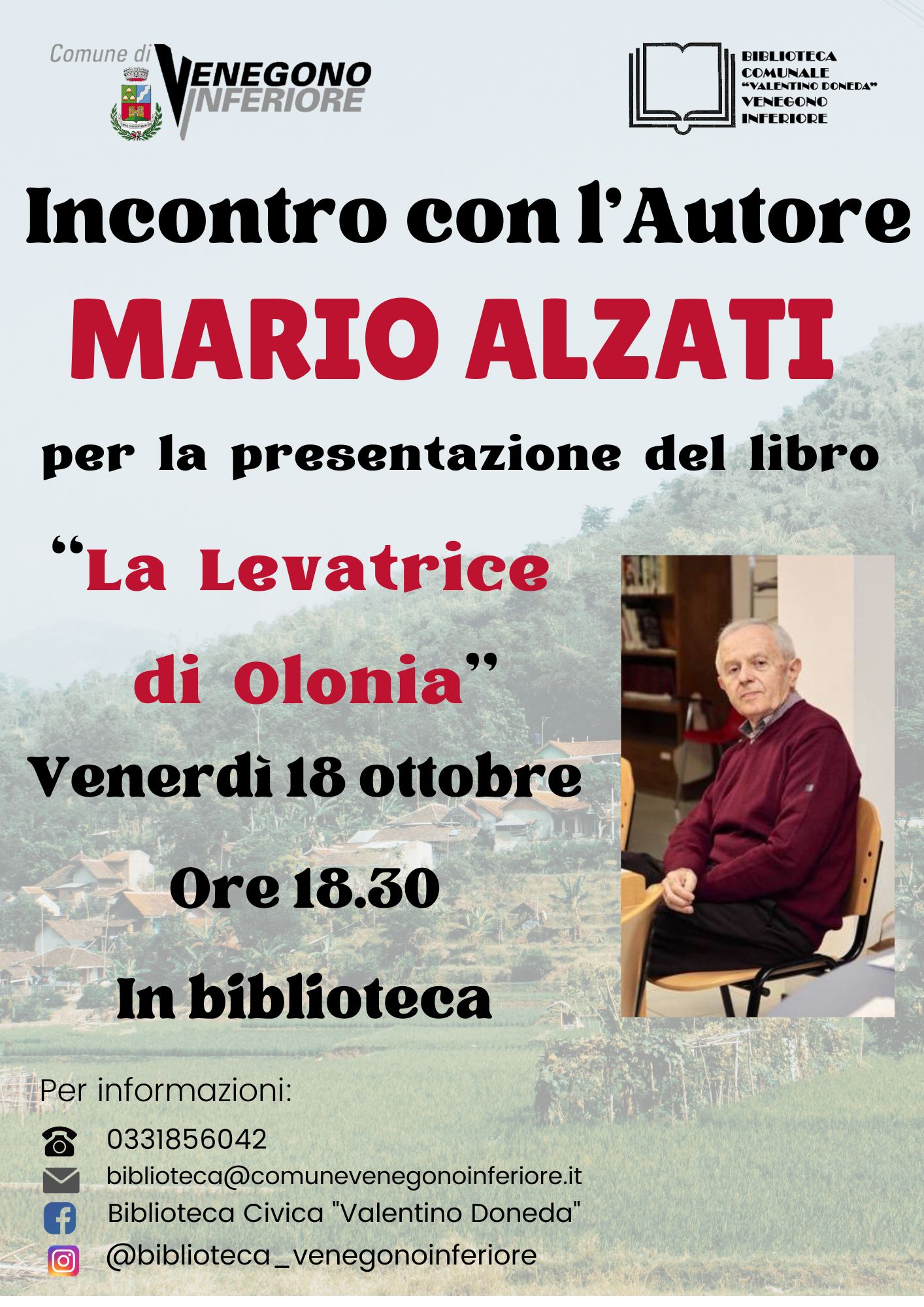 Incontro con l'autore Mario Alzati